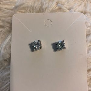 Francesca’s crystal faux diamond stud earrings